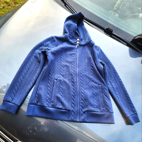 Isaac Mizrahi Hoodie Jacket - Picture 1 of 8